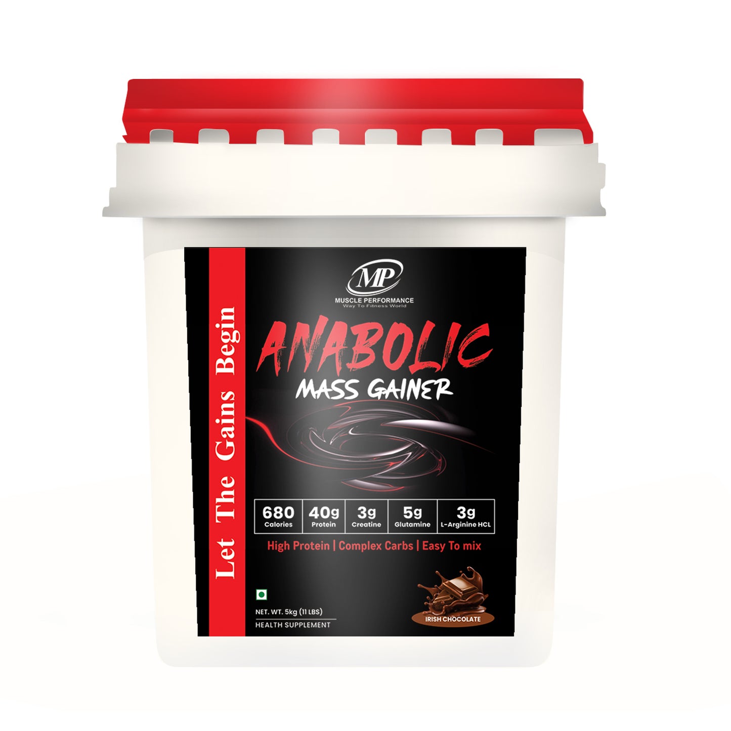 Anabolic Mass Gainer 5kg 11lbs Irish Chocolate